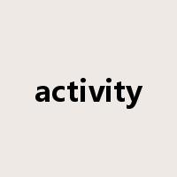 activity是什么意思