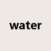 water是什么意思