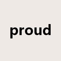 proud是什么意思