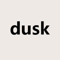 dusk是什么意思