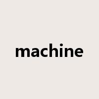 machine是什么意思