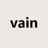 vain是什么意思