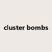cluster bombs是什么意思