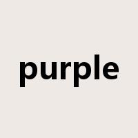 purple是什么意思