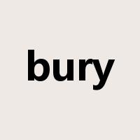 bury是什么意思