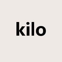 kilo是什么意思