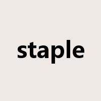 staple是什么意思