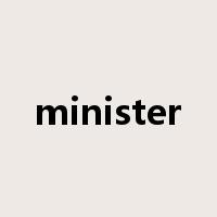 minister是什么意思