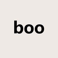 boo是什么意思