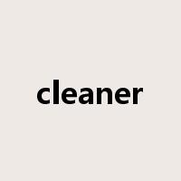 cleaner是什么意思
