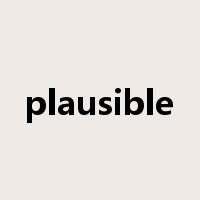 plausible是什么意思