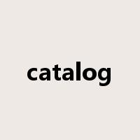 catalog是什么意思