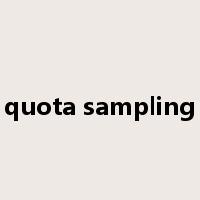 quota sampling是什么意思