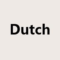 Dutch是什么意思