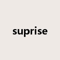 suprise是什么意思