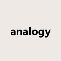 analogy是什么意思