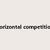 horizontal competition是什么意思