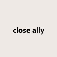 close ally是什么意思