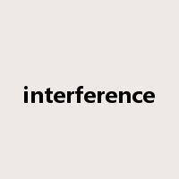 interference是什么意思