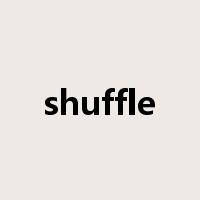 shuffle是什么意思