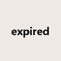 expired是什么意思