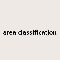 area classification是什么意思