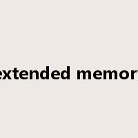 extended memory是什么意思