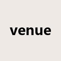 venue是什么意思