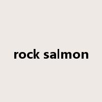 rock salmon是什么意思