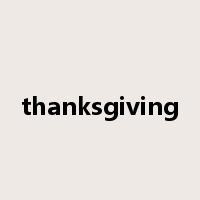 thanksgiving是什么意思