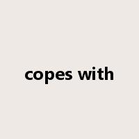 copes with是什么意思