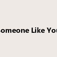 Someone Like You是什么意思