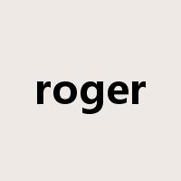 roger是什么意思