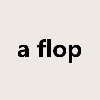 a flop是什么意思