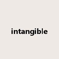 intangible是什么意思