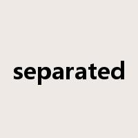 separated是什么意思