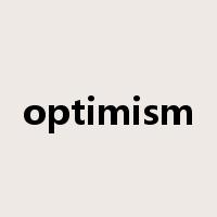 optimism是什么意思
