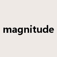 magnitude是什么意思