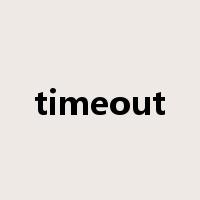 timeout是什么意思