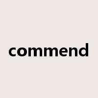 commend是什么意思