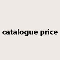 catalogue price是什么意思