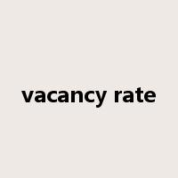 vacancy rate是什么意思