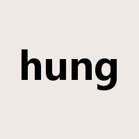 hung是什么意思