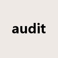 audit是什么意思