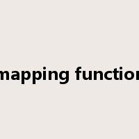 mapping function是什么意思
