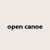 open canoe是什么意思