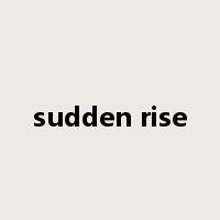 sudden rise是什么意思