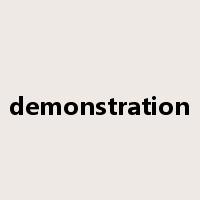 demonstration是什么意思