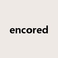 encored是什么意思