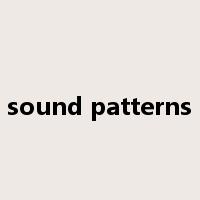 sound patterns是什么意思